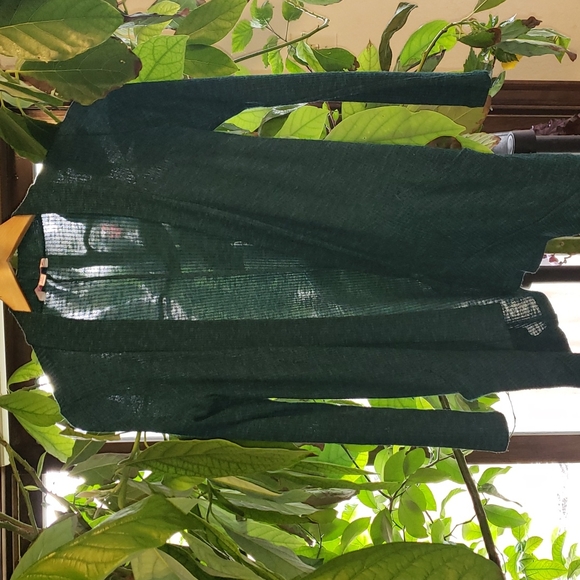 Candie's Sweaters - Candies Knit Open Front Cardigan Green Black XS